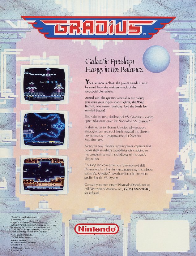Vs Gradius Flier Back