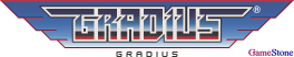 GameStone's 35th Anniversary GB Gradius Font Gradius Logo