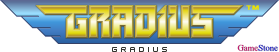 GameStone's 35th Anniversary GBA Gradius Font Gradius Logo