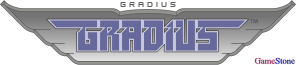 GameStone's 35th Anniversary MSX2 Mono Gradius Font Gradius Logo