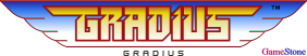 GameStone's 35th Anniversary MSX Gradius Font Gradius Logo