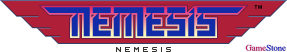 GameStone's 35th Anniversary ACG2 Gradius Font Nemesis Logo