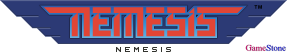 GameStone's 35th Anniversary ACG3 Gradius Font Nemesis Logo