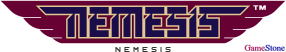 GameStone's 35th Anniversary GB Mono Gradius Font Nemesis Logo