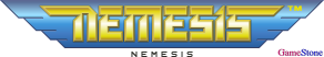 GameStone's 35th Anniversary GBA Gradius Font Nemesis Logo
