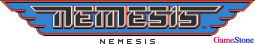 GameStone's 35th Anniversary NES Gradius Font Nemesis Logo