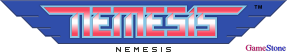 GameStone's 35th Anniversary SFCG3 Gradius Font Nemesis Logo
