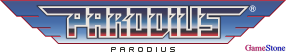 GameStone's 35th Anniversary GB Gradius Font Parodius Logo