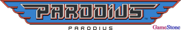 GameStone's 35th Anniversary NES Gradius Font Parodius Logo