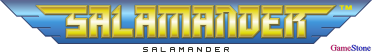 GameStone's 35th Anniversary GBA Gradius Font Salamander Logo