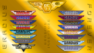 GameStone 40th Anniversary of Gradius Gold