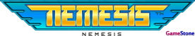 GameStone's 40th Anniversary GOC Gradius Font Nemesis Logo