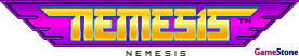 GameStone's 40th Anniversary GOC Gradius Font Nemesis Logo