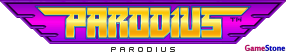 GameStone's 40th Anniversary GOC Gradius Font Parodius Logo