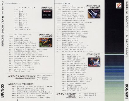 Gradius Arcade Soundtrack