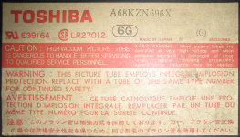 Windy II Toshiba Monitor Labels