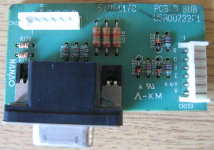 Toshiba PCB-D SUB Connector Board Top