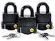 Three Set Weatherproof Padlocks.