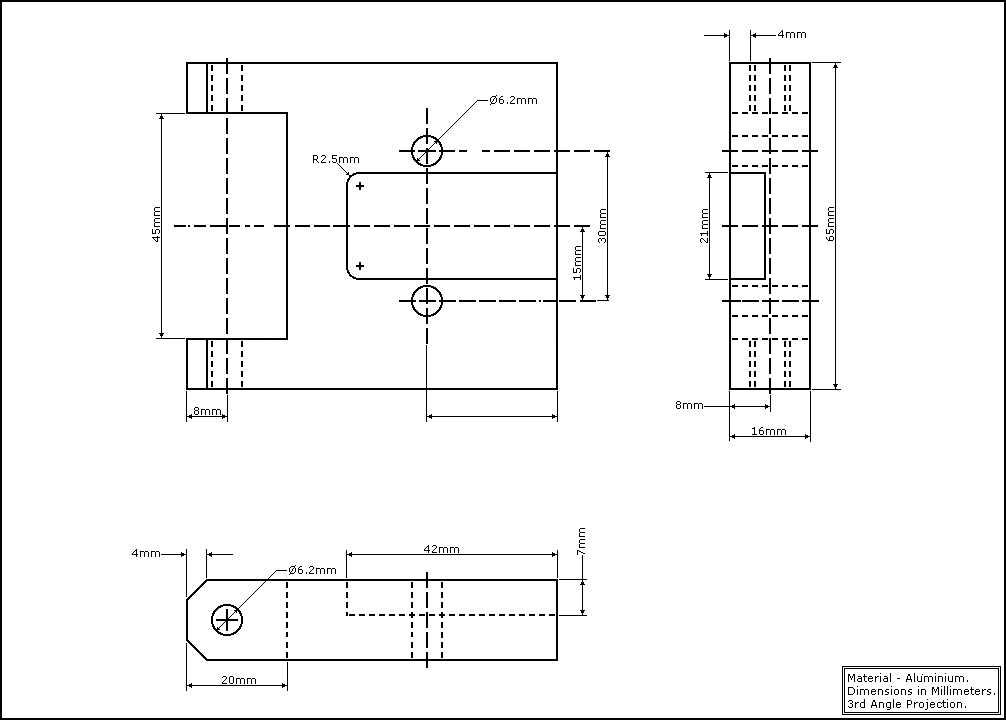 Mark I Pivot Bracket Diagram.