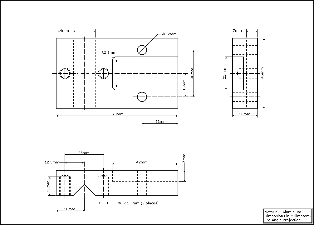 Mark III Pivot Bracket Diagram.