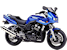 2001 Blue Yamaha Fazer.