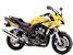 2002 Yellow Yamaha Fazer.