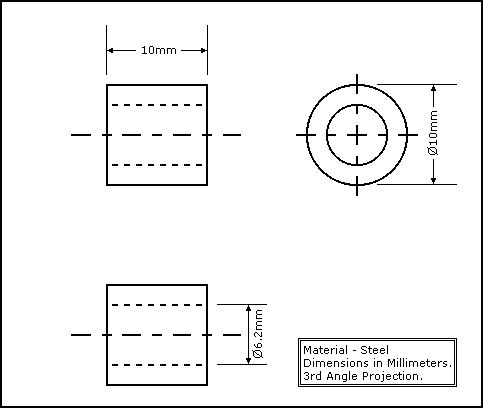 Tripod Extender Kit Pivot Dowel Diagram