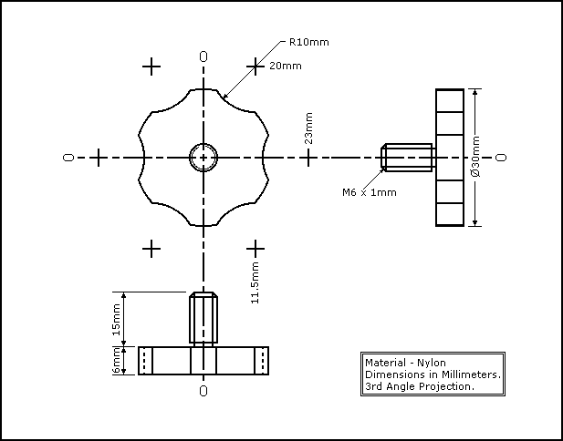 Tripod Extender Kit Top Screw Diagram