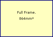 35mm Sensor, (Full Frame).
36mm X 24mm. 
