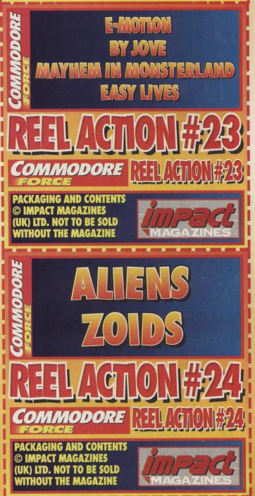 Commodore Force Reel Action 23 Mayhem in Monsterland Demo Cover